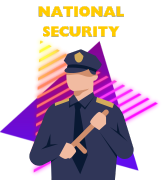 national security justice badge